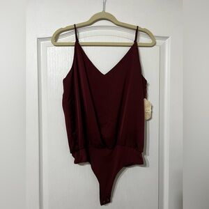 Burgundy bodysuit